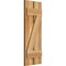 Ekena Millwork Spaced Board-n-Batten Shutters w/Z-Bar, Rough Sawn Western Red Cedar, 11 1/4W x 30H, PR RBS06Z11X030RWR - alternate 3